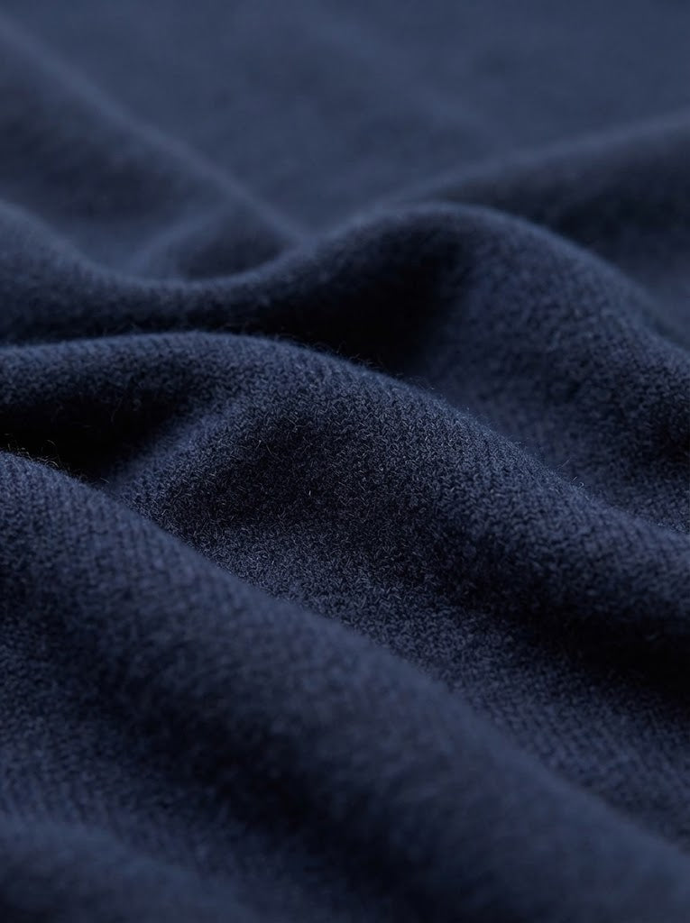 Men's Relaxed Textured Knit Open Collar Polo Jumper