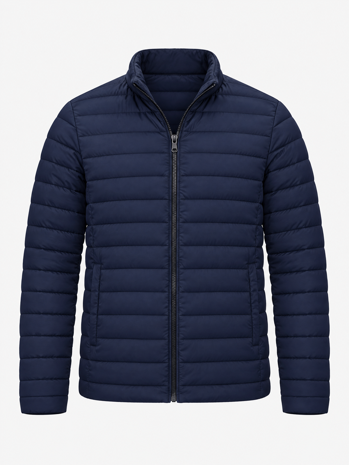 Quilted Stand Collar Puffer Jacket