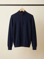 Cashmere Half-Zip Pullover Sweater