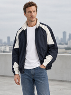 Travis Colour Block Zip-Up Jacket