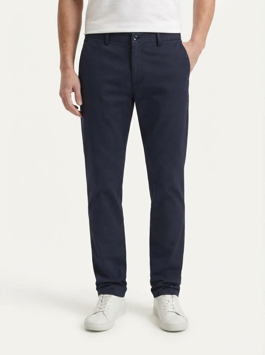 Men's Smart Casual Stretch Solid Trousers