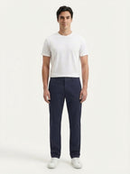 Men's Smart Casual Stretch Solid Trousers