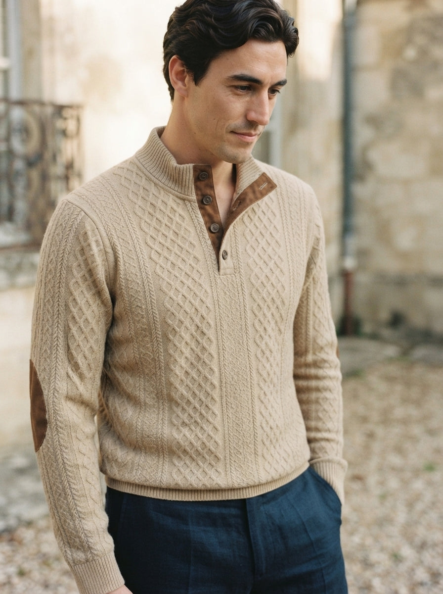 Classic High Collar Pullover