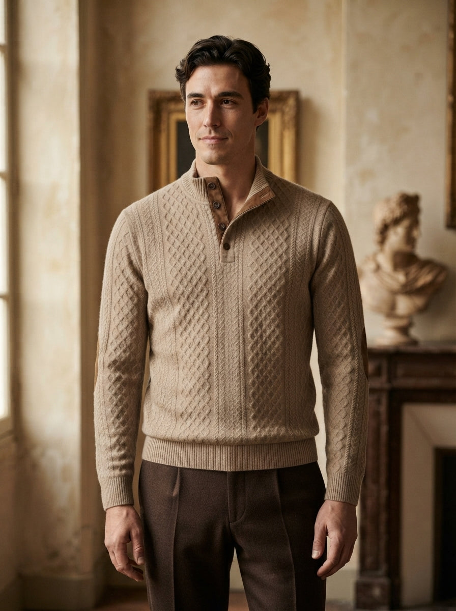 Classic High Collar Pullover