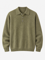 Ashford Relaxed Knit Polo Pullover