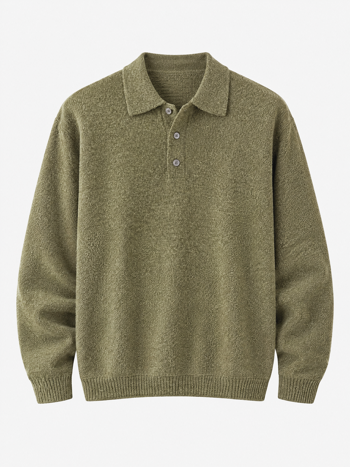 Ashford Relaxed Knit Polo Pullover