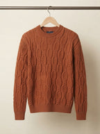 Cable Knit Crewneck Sweater