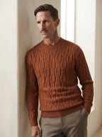Cable Knit Crewneck Sweater