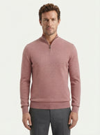 Cashmere Half-Zip Pullover Sweater