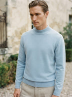 Essential Ribbed Mock Neck Sweater