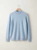 Essential Ribbed Mock Neck Sweater