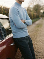 Essential Ribbed Mock Neck Sweater