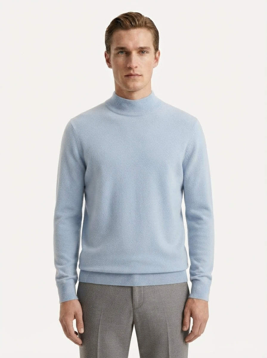 Essential Ribbed Mock Neck Sweater