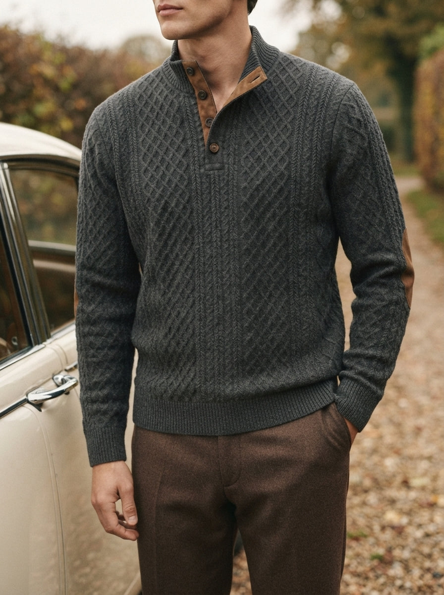 Classic High Collar Pullover
