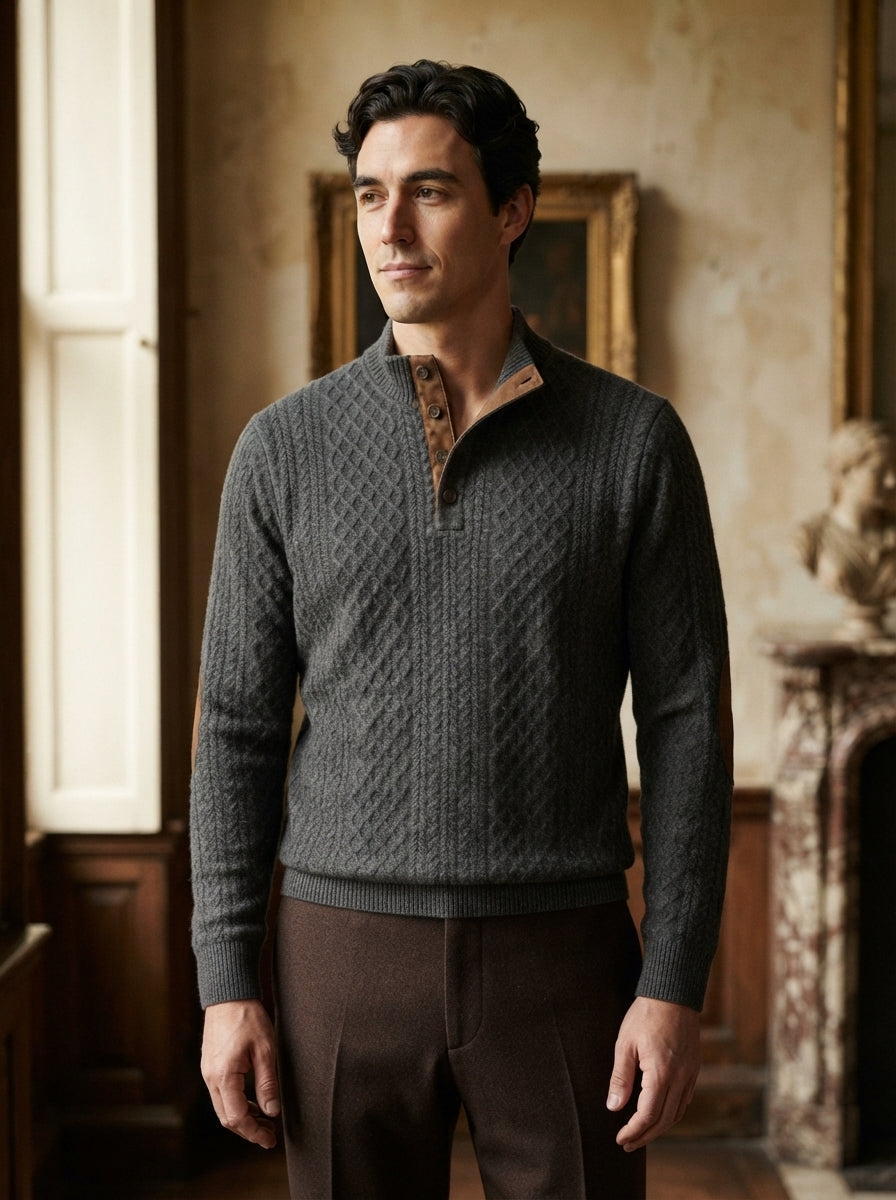 Classic High Collar Pullover
