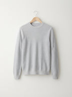 Textured Viscose Crewneck Sweater