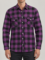 Calvin Flannel Checkered Long Sleeve Shirt