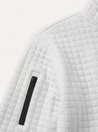 Quarter-Zip Waffle Knit Pullover