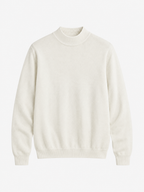 Essential Ribbed Mock Neck Sweater