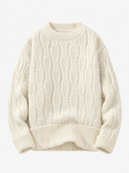 Cable Knit Crewneck Sweater