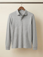 Classic Long-Sleeve Polo Shirt