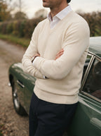 Men's Jumper Pullover V-Neck Slim Fit