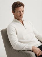Wool Blend Half-Zip Sweater