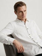Men's Casual Corduroy Lapel Collar Overshirt