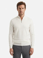 Wool Blend Half-Zip Sweater